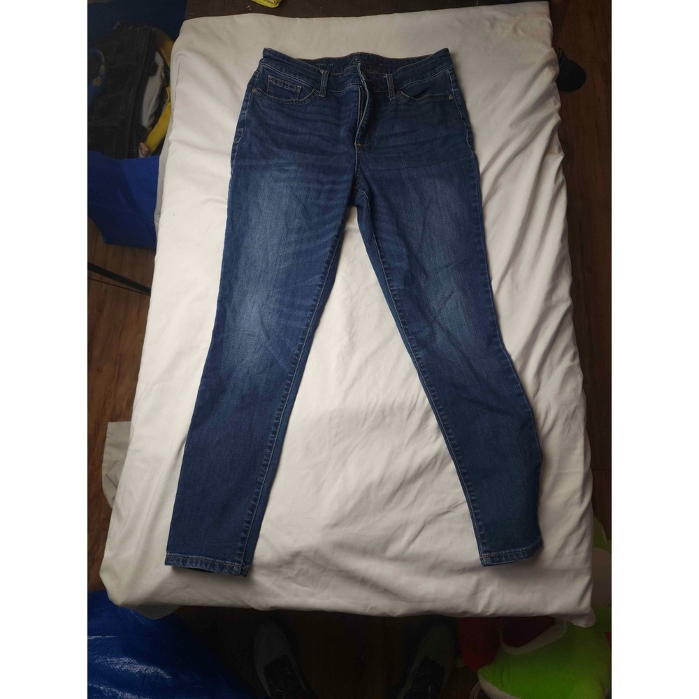 St Johns Bay Skinny Jeans Womens 12 Blue Denim‎ Clean Girl Indie Sleaze Normcore